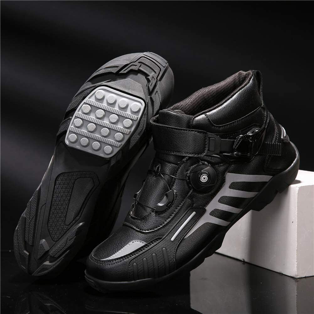 バイク用靴 プロテクション有り 強化防衛性 高い防水機能 高速換気 耐衝撃性 透湿性 抗菌防臭 ショートブーツ ライディングシューズ レーシングブーツ オートバイ靴 5,409円