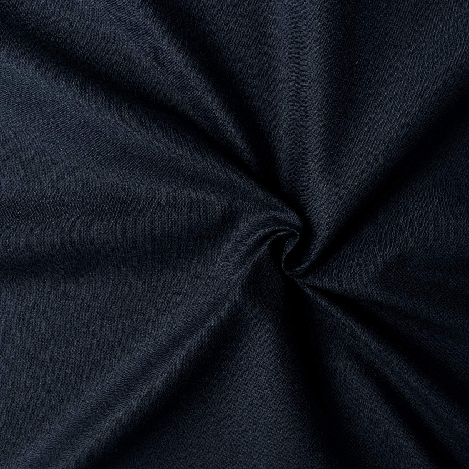 日本紐釦貿易(Nippon Chuko) エイティスクエア 無地 生地 綿100% シャーティング ミッドナイトブルー ネイビー系 巾約108cm×6m切売カット KD4630-145-6M