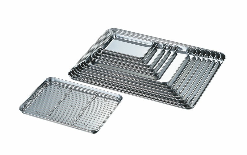 （まとめ買い）赤川器物製作所 AG 18-0浅型ケーキバット 22インチ [x3]