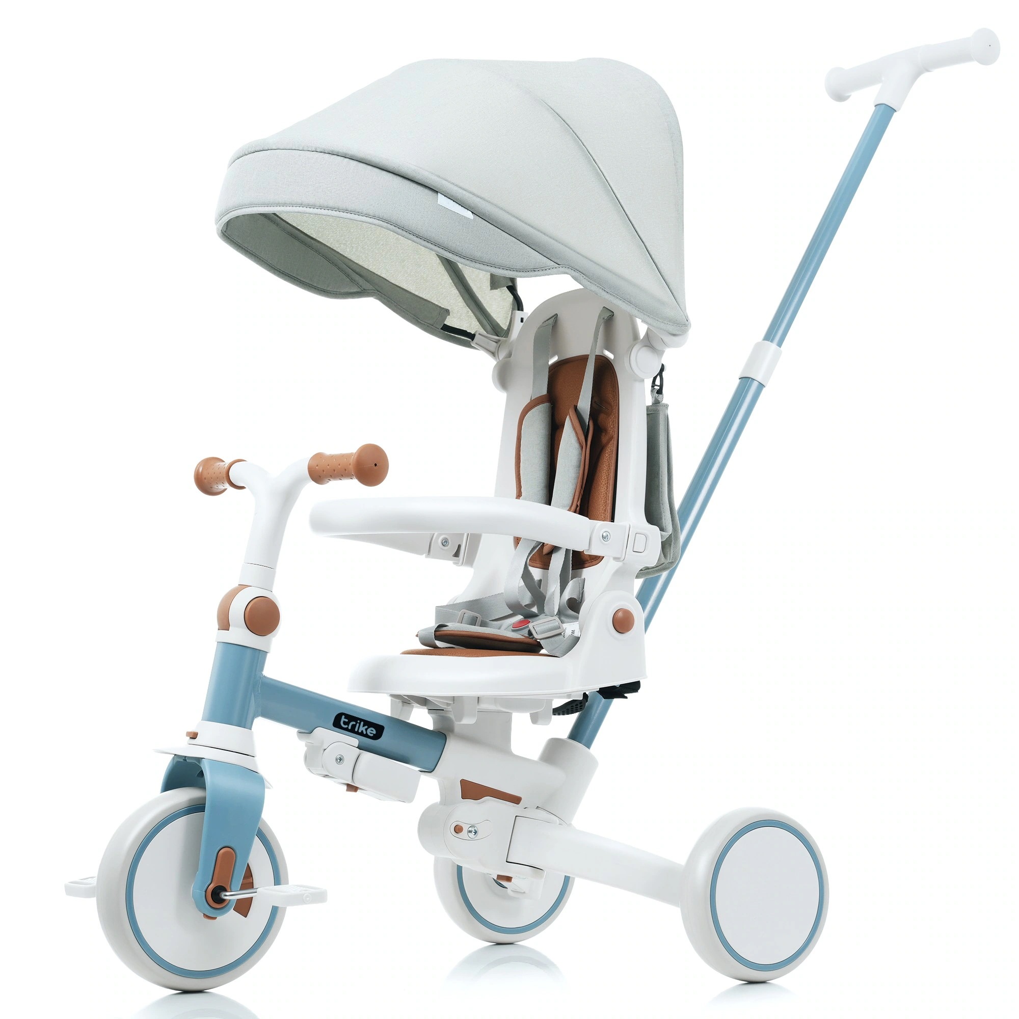 【安心保証付き】三輪車 子供用三輪車 折りたたみ 手押し かじとり 7in1 7WAY 1歳 2歳 3歳 ランニングバイク 座面回転 自転車 おもちゃ 乗用玩具 幼児用 キッズバイク おしゃれ クリス