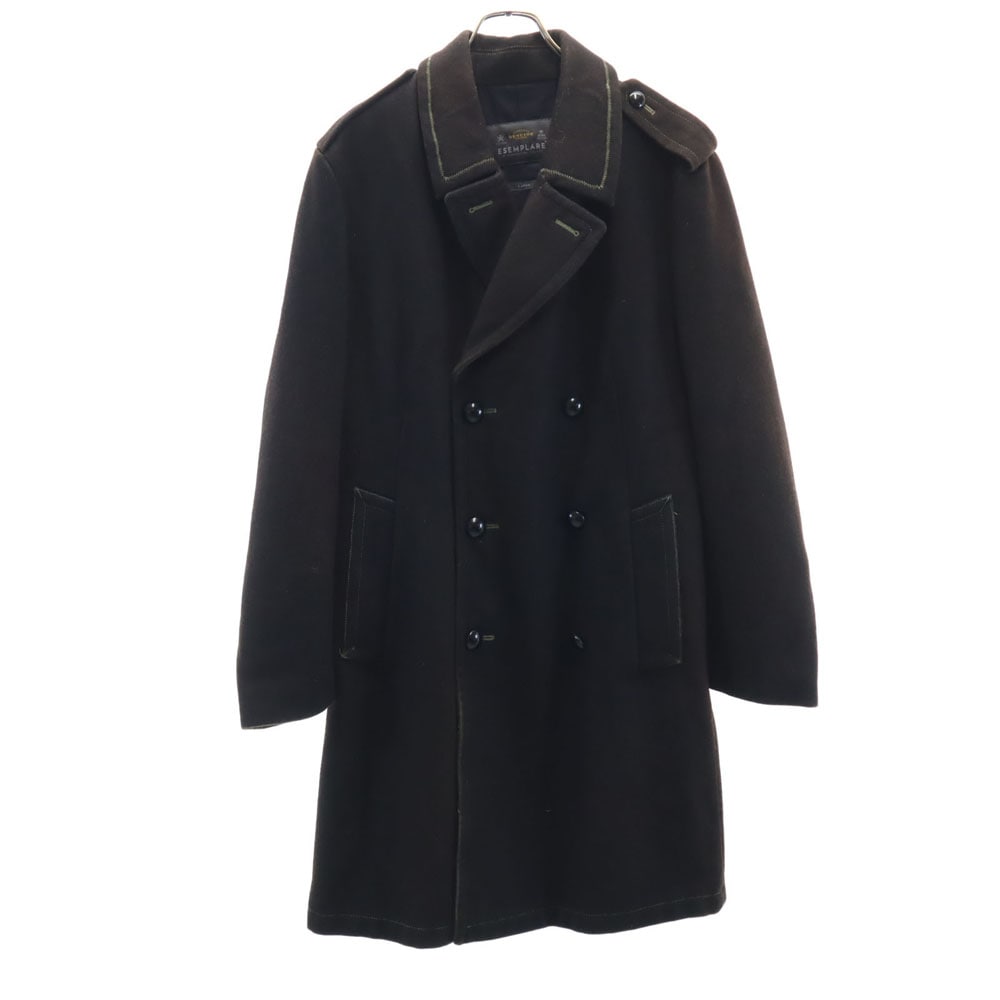 ESEMPLARE エセンプラーレ ウールブレンド オーバー ロングコート L ブラウン メンズ 古着