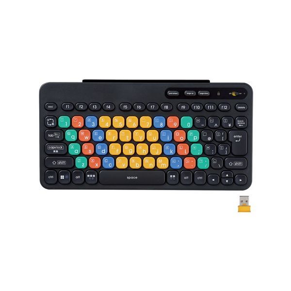 TK-FS10DMKBK ブラック [ワイヤレスキーボード 無線 2.4GHz コンパクト カラー CapsLock機能無効化スイッチ] メーカー直送