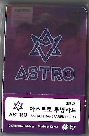 ASTRO [アストロ] 透明フォトカード[25枚セット] 202308