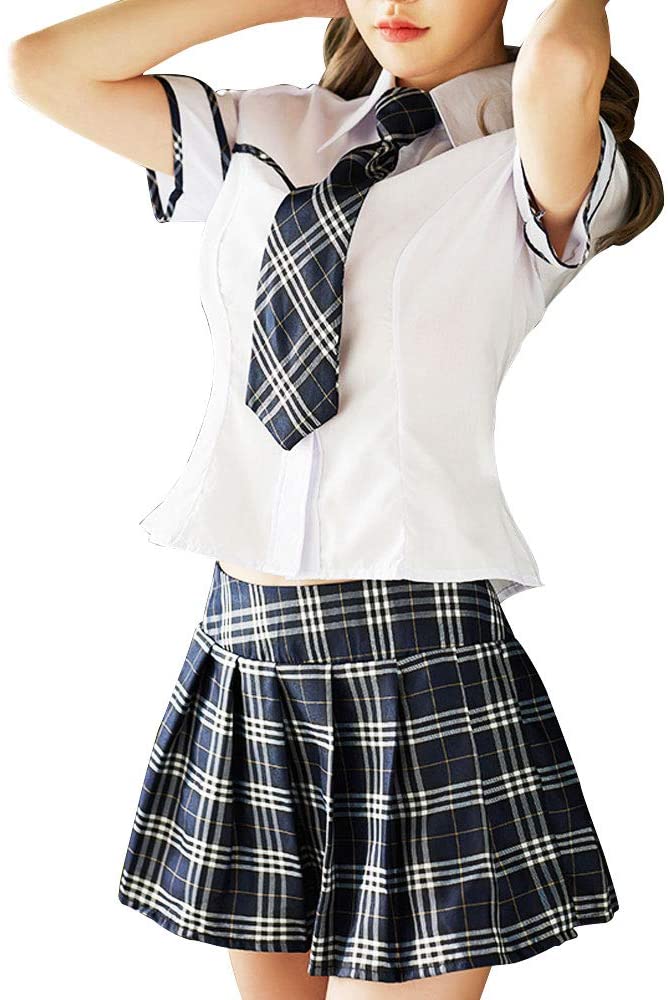 華のJK コスプレ 3点セット トップス スカート ネクタイ 女子高生 ブレザー 可愛い 制服 定番