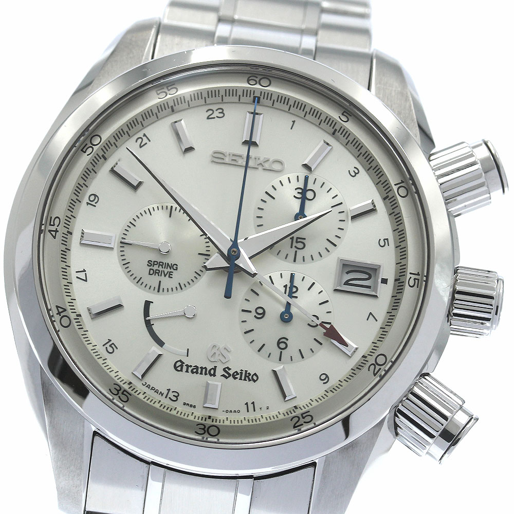 セイコー SEIKO SBGC001/9R86-0AA0 グランドセイコー クロノグラフ GMT パワーリザーブ スプリングドライブ メンズ 箱・保証書付き_881969【中古】