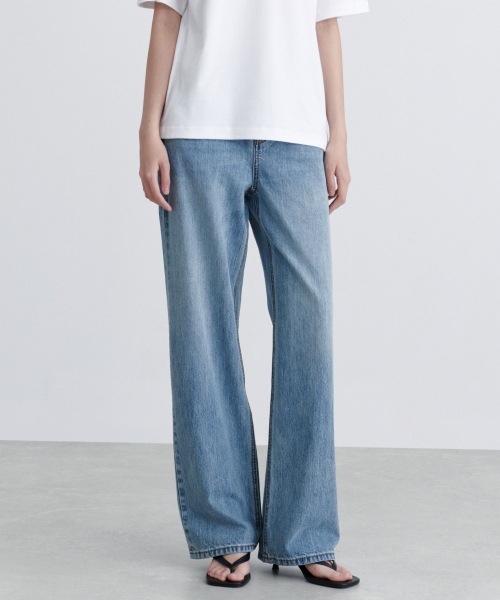 Musinsa Standard Womens Wide Denim Pants Light Indigo