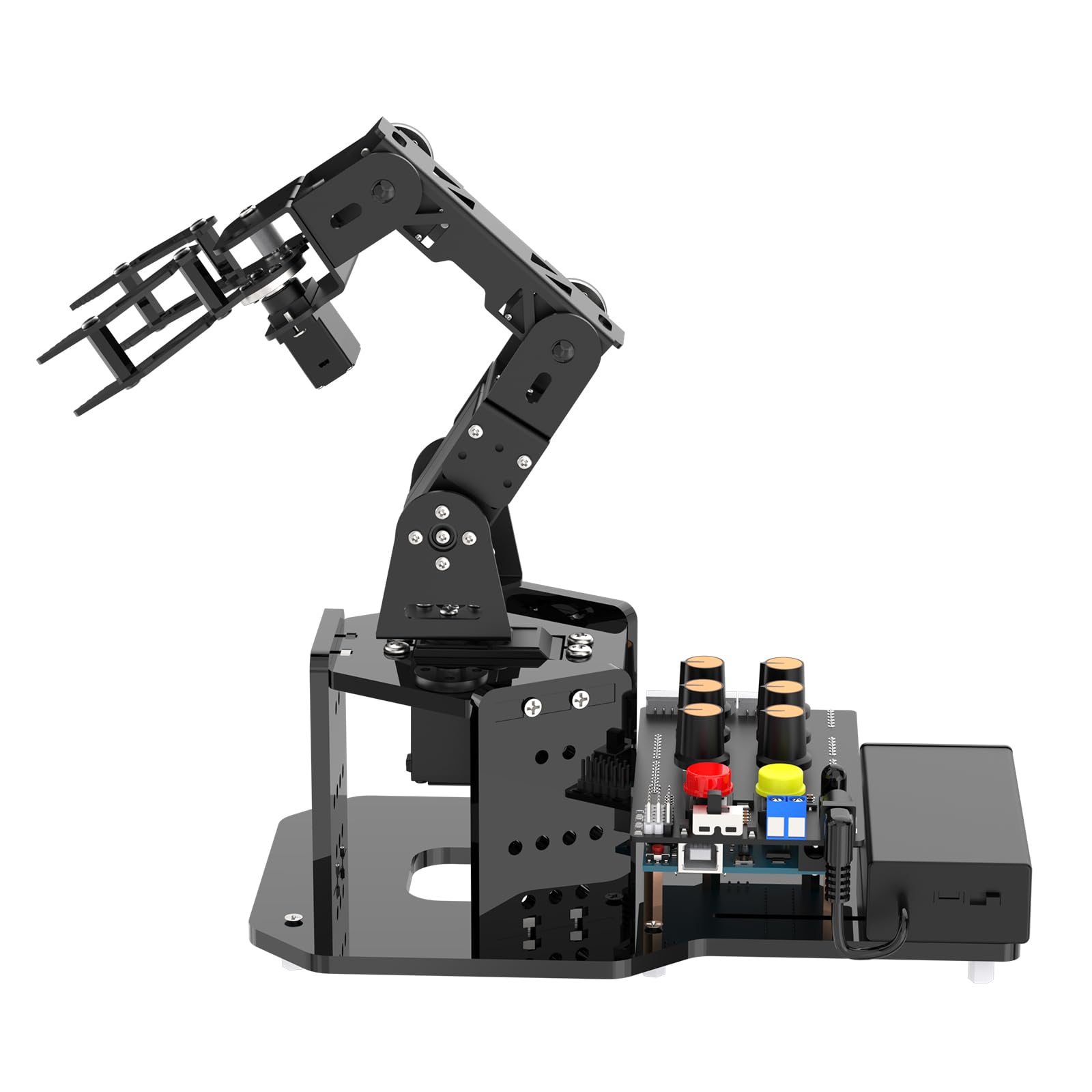 miniArmロボットアームArrduino 5DOF/軸 AIスマートロボットアームオープンソースSTEM教育用ロボット組み立てキット科学/コーディング/プログラミングセット (Starter