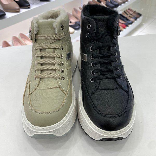 女性用 厚底 ファー スニーカー YACWSB6O86O9BKWH HSFF2A GN