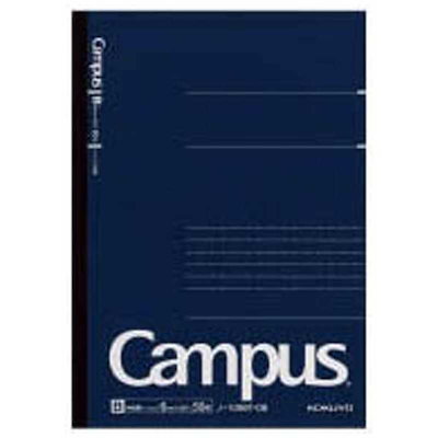 他サイト： キャンパスノート(ドット入り罫線) A5 B罫 50枚 紺 コクヨ ﾉ-105BT-DBの商品画像