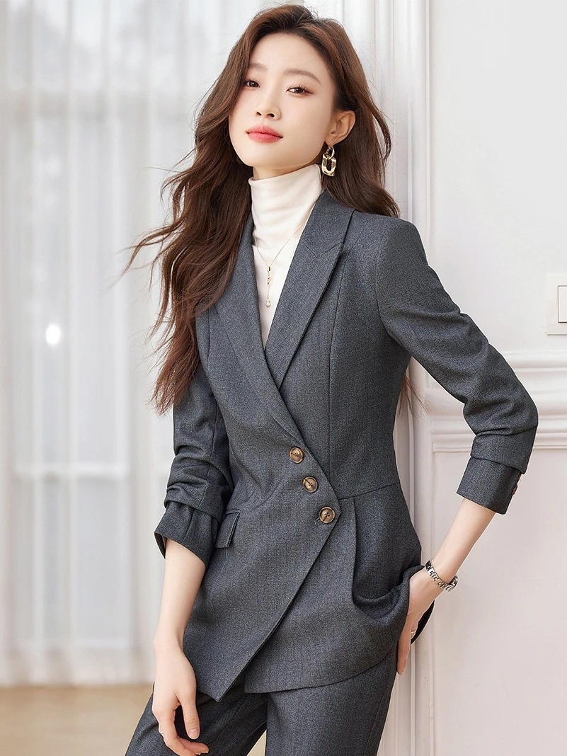 【限时折扣】 アウター セットアップ 2点セット パンツスーツ 人気 スーツセット ジャケット＋パンツス一ツ レディースファッション 入学式 卒業式 入園式 通勤