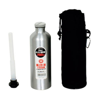 他サイト： 大自工業/Meltec：ガソリン携行缶 アルミ 750cc ガソリン/混合油/オイル/軽油/灯油 持ち運びに FK-05の商品画像