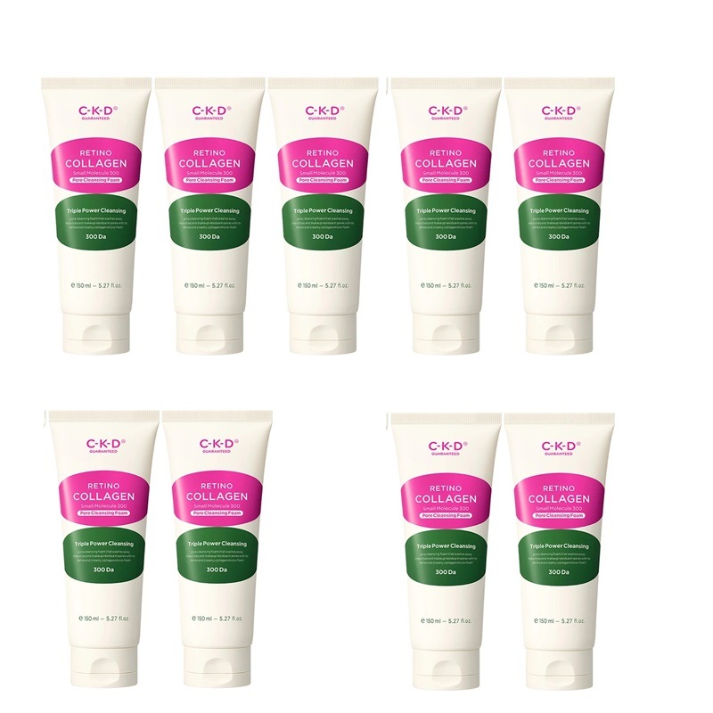 韓国 レチノ コラーゲン 低分子 3000 クレンジングフォーム 150mlx9