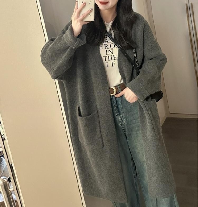 アウター 膝下 ミモレ ミモレ丈 袖あり 長袖 前開き 大人可愛い きれいめ シンプル カジュアル 大人 上品 おしゃれ お洒落 大人女子 ラブリー キュート ガーリー セクシー 無地 春 秋 冬