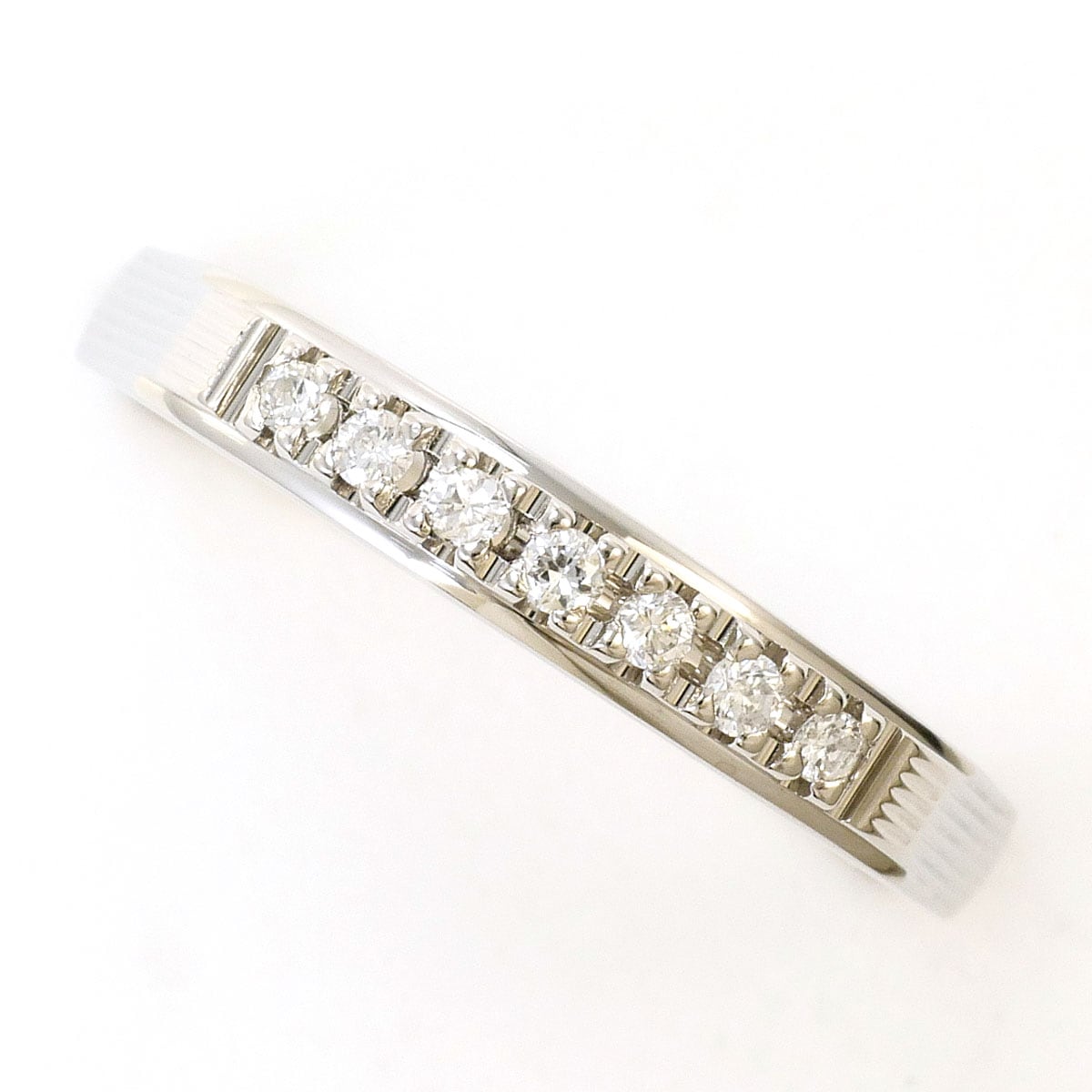 PT900 プラチナ リング・指輪 10号 ダイヤモンド（ct刻印なし） 総重量約2.7g 中古