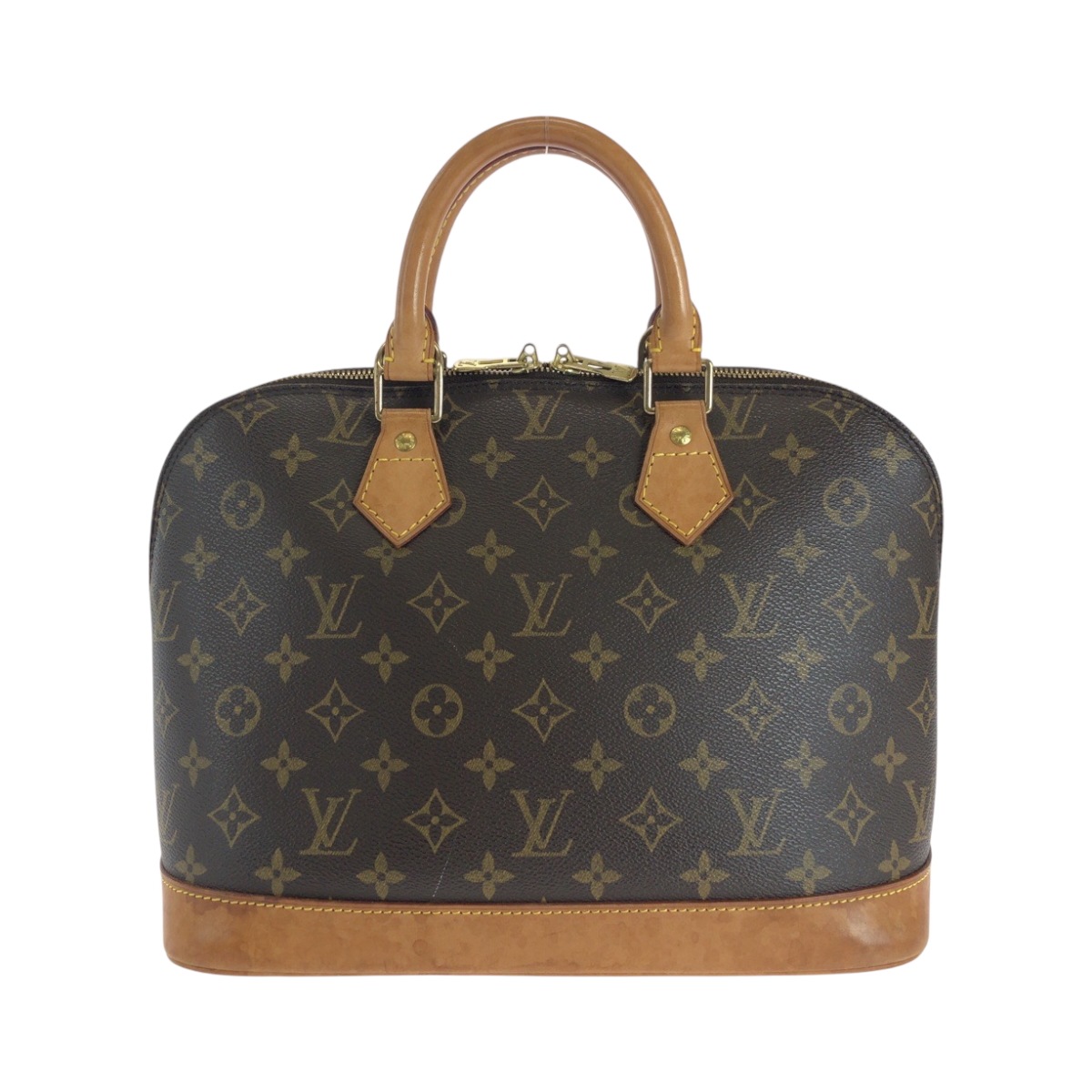 ヴィンテージ モノグラム アルマ ブラウン ゴールド金具 PVC M51130 ハンドバッグ レディース 504558