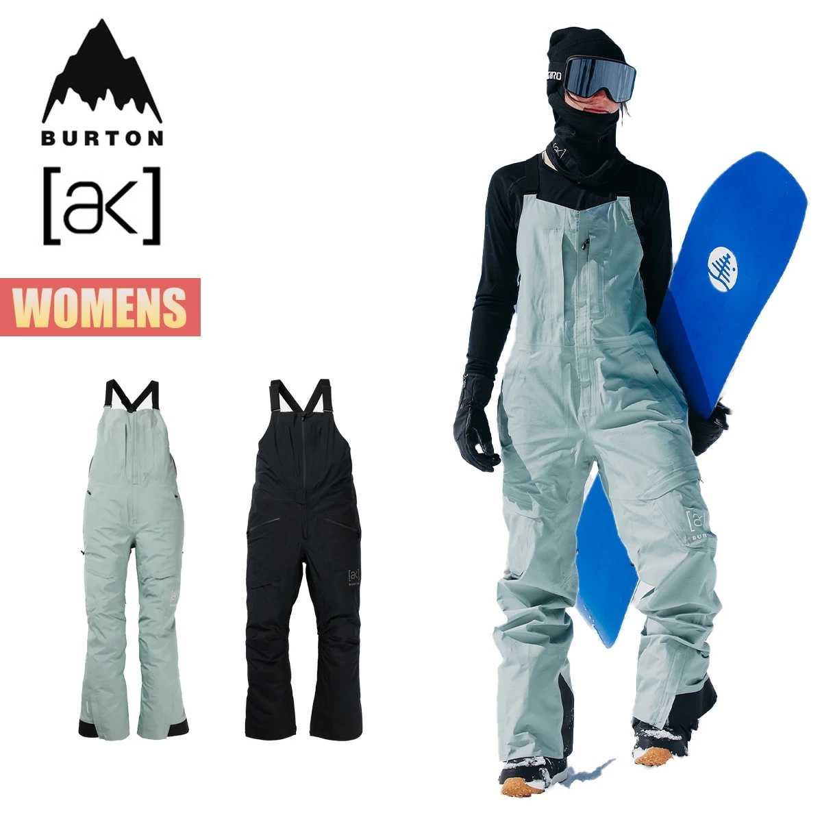 スノーボードウェア レディース ビブパンツ 24-25 [ak] ゴアテックス キミー ストレッチ W25JP-170531 Womens [ak] GORE-TEX 3L Kimmy