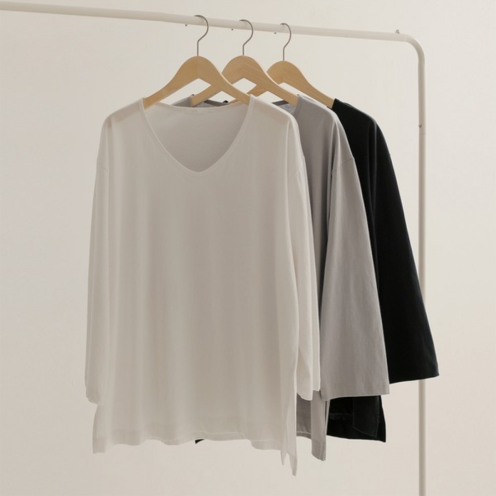 [Elysia] メルルルージュラッパスプリットコットンTシャツ