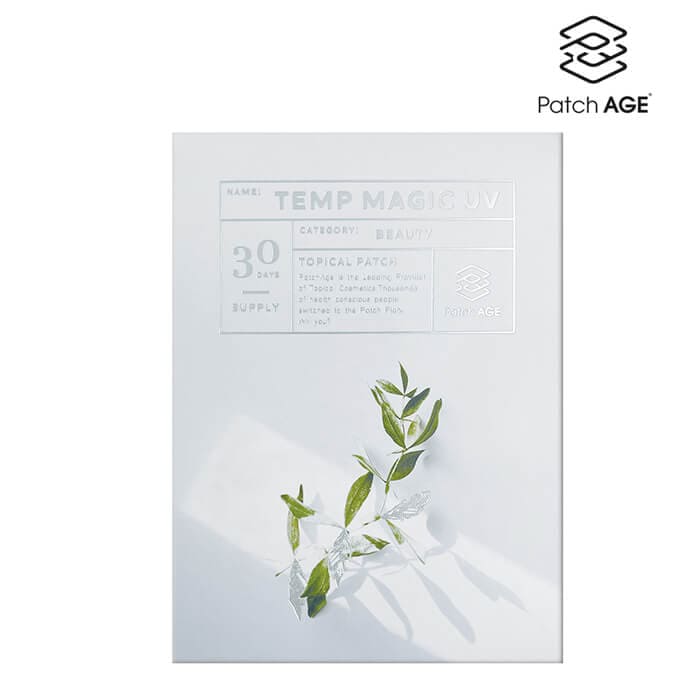 当日/翌日 配送 パッチエイジ テンプマジックUV 30パッチ入り PatchAGE TEMP MAGIC UV シート パッチ型 貼る 日本公式代理店【365日ヤマト倉庫出荷】　ネコポス便