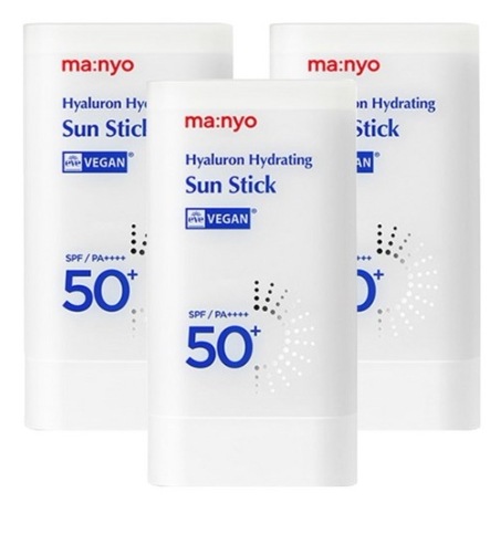 ヒアルロン ハイドレーティング サンスティック SPF50+ PA++++ 18g×3個 オリゴヒアルロン酸配合 水分保護 皮脂コントロール 白浮きなし 軽量ソフトエアリー UVカット ビ