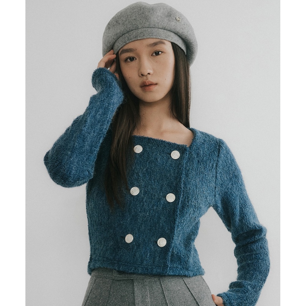 REORG OSON ダブルボタンロングスリーブ Tシャツパールブルー 14,743円