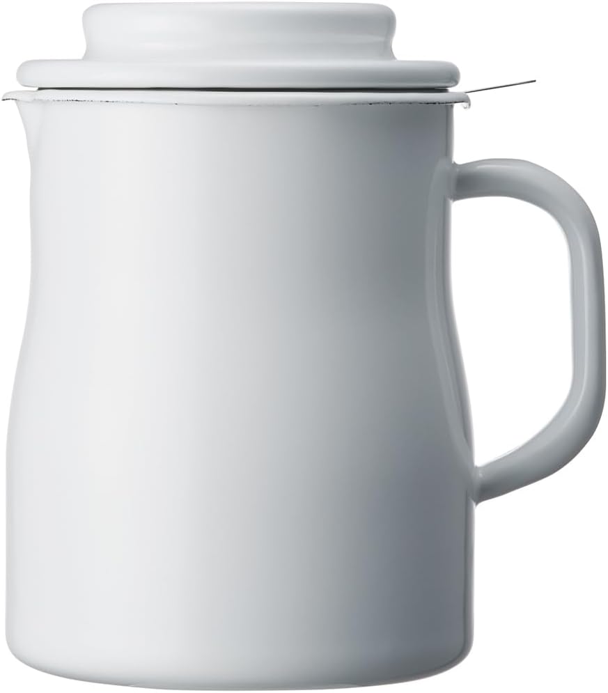 野田琺瑯 Nodahoro オイルポット ホーロー 耐熱 800ml 日本製 ロカポ ホワイト NOL-800 1231