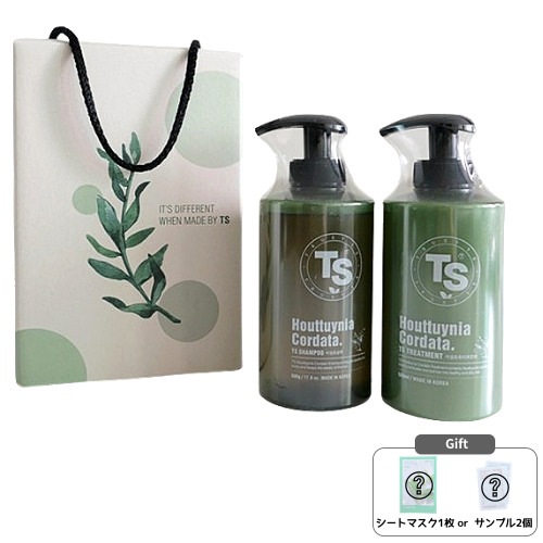 TS ドクダミシャンプー 500mL +トリートメント 500mL ギフトセット