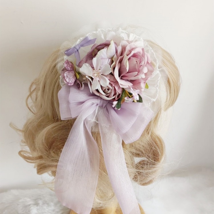 【1点ご購入 で10点プレゼントいたします】レトロシンプル花少女小清新ヘアアクセ花丸キッズlolita甘いプリンセスヘアピン
