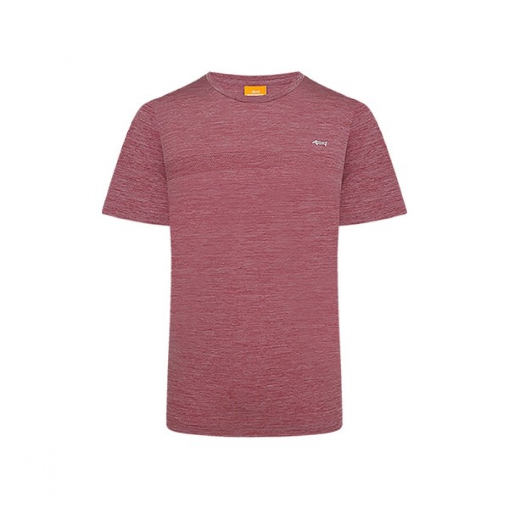 [ルイカステル] メンズボーダートーンオントーンドットプリントラウンドTシャツ