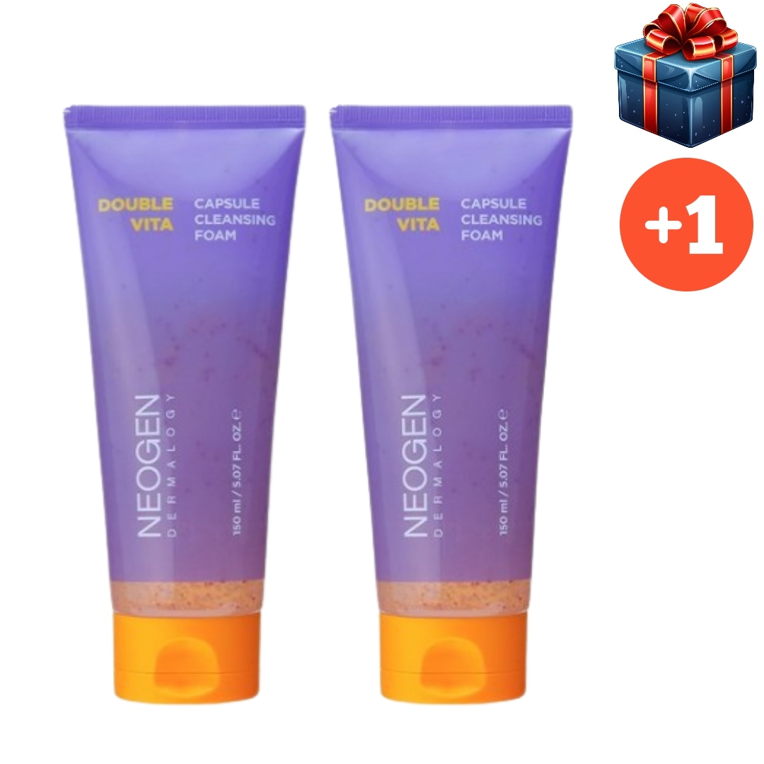 [韓国人気洗顔フォーム1+1] ザマロジ ダブル ビタ カプセル ジェル クレンジングフォーム 150ml+150ml 計300ml 洗顔フォーム 韓国コスメ トーンアップ 低刺激 バブル