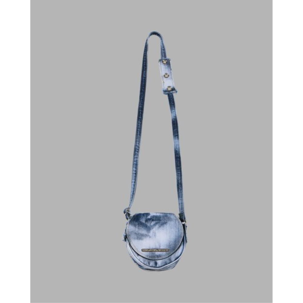THE MUSEUM VISITOR WASHED DENIM MINIBAG WHITE BLUE 12437