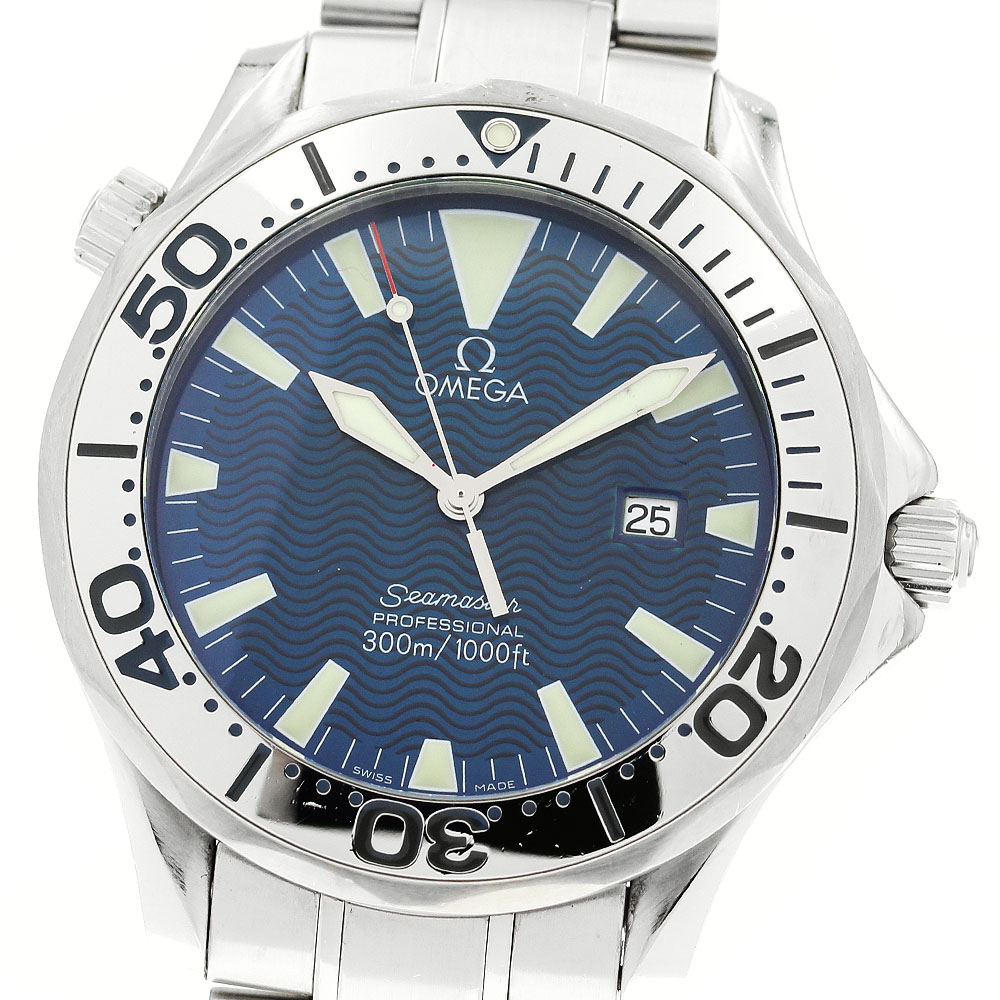 オメガ OMEGA 2265.80 シーマスター300 デイト クォーツ メンズ _889720【中古】