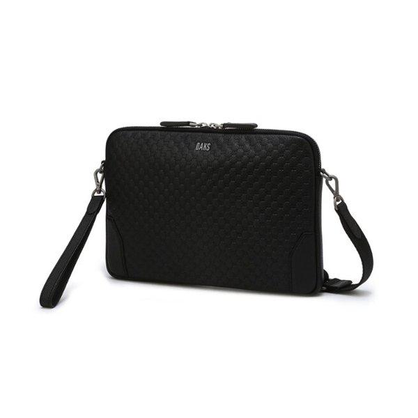 AK水原店 ハンドバッグ ブラック DDパターン 硬板クラッチ DBBA5F013