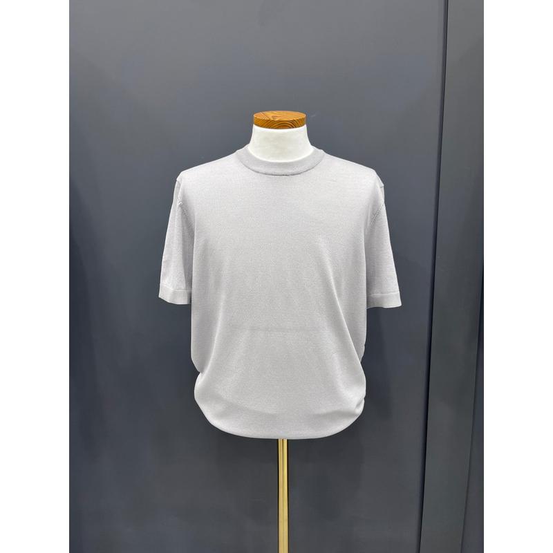 男性 夏 半袖 涼しいグレーカラー ニットTシャツOTS009_OD