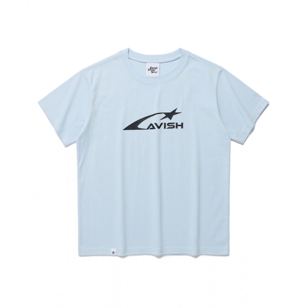 キャビッシュ W スペースロゴ SS ティーブルー (CV2EMFT519A)