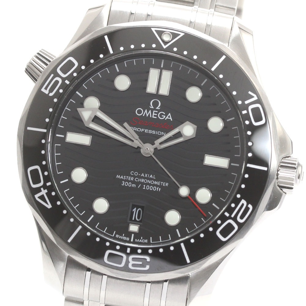 オメガ OMEGA 210.30.42.20.01.001 シーマスター300 コーアクシャル マスタークロノメーター 自動巻き メンズ 美品 保証書付き_876447【中古】