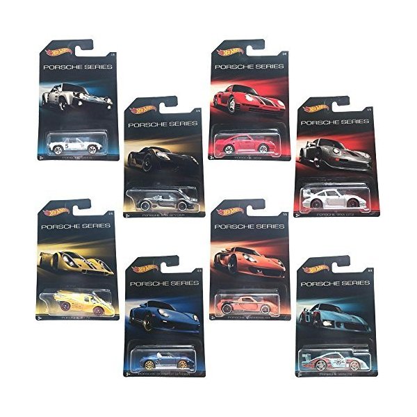Hot Wheels Porsche: Complete set of 8 Diecast Cars 並行輸入品