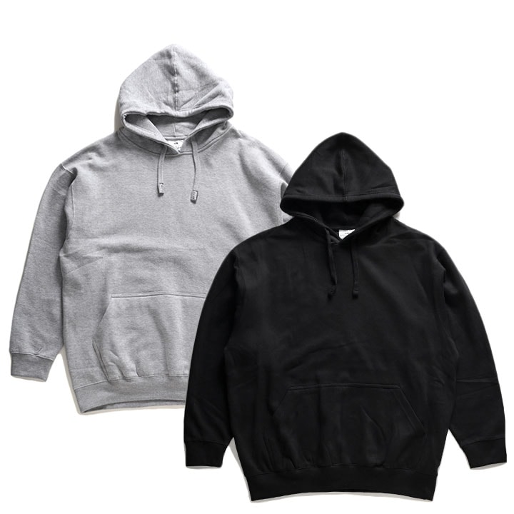 PRO CLUB パーカー ブランド スケボー フーディ 長袖 スウェット 裏起毛 メンズ グレー/黒 大きいサイズ USA フードパーカー トップス