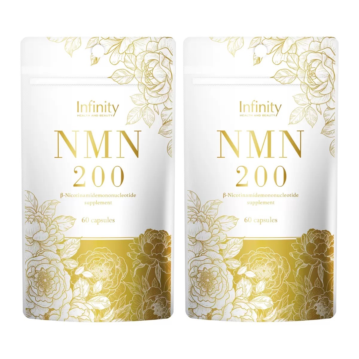 NMN 200mg 60カプセル X 2袋 日本製 2ヶ月分　新品