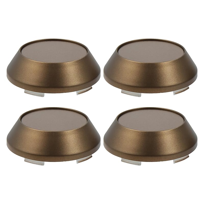 ACROPIX 65mm 直径 5 クリップ ホイール タイヤ センター ハブ キャップ カバー 車両用 ブロンズトーン 4個