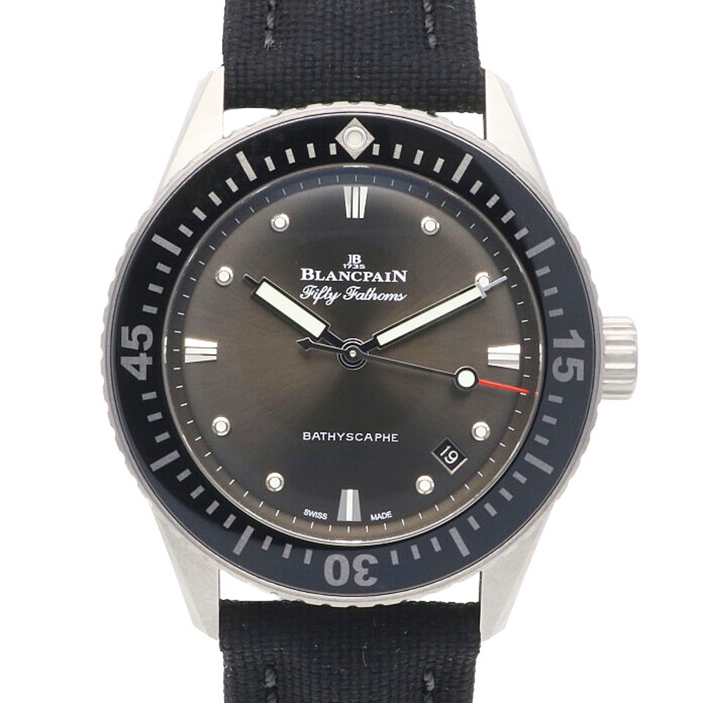 ブランパン フィフティ ファゾムス バチスカーフ 腕時計 ステンレススチール 5100B-1110-B52A 自動巻き 1年保証 Blancpain 中古 美品腕時計