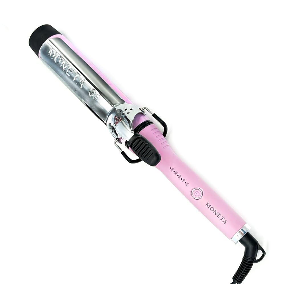 MONETA ヘアアイロン パールウェーブカールアイロン(40mm)/バイオレット 韓国 120200 プロ仕様 コテ 自動電源OFF ヨシンモリ 女神ウェーブ 特殊セ ラミック加工