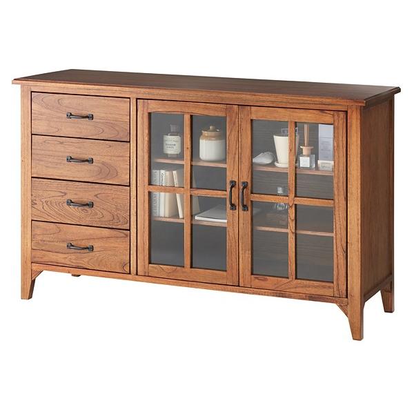 キャビネット 木製 食器棚 低い 収納 ローチェスト