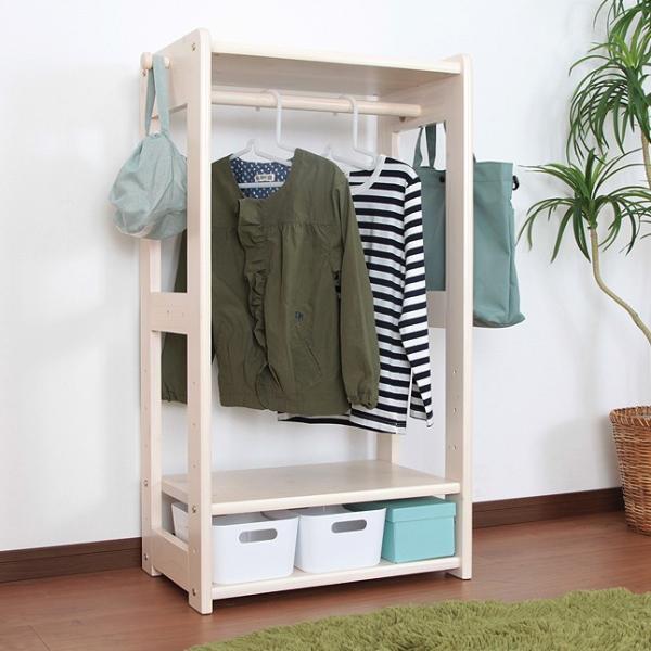 ハンガーラック 子供用 木製 おしゃれ 北欧 木 子供 子供部屋