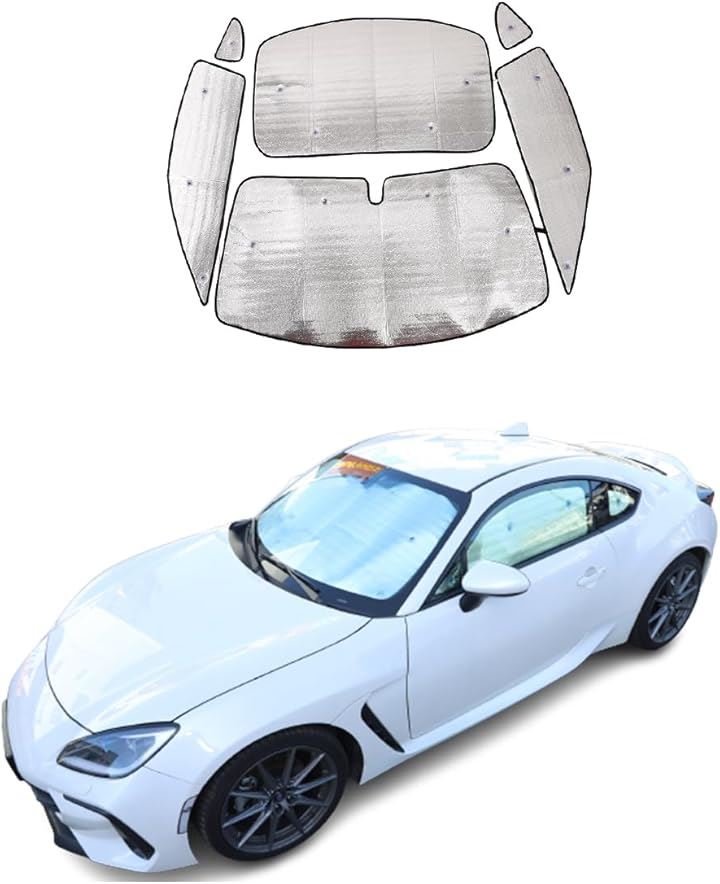 トヨタ GR86 ZN8 スバル BRZ ZD8 2022 2023に対応 サンシェード 車 カーシェード 全窓対応 遮光全窓シェード(トヨタ 86 スバル BRZ 2022-20)
