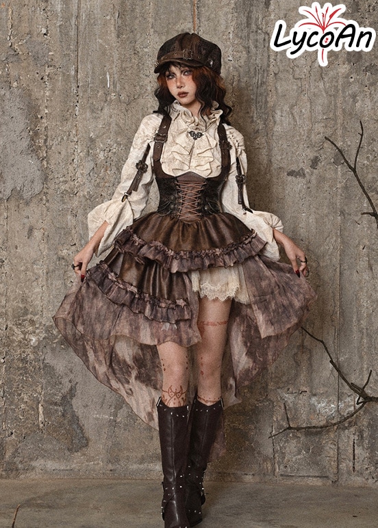 【LycoAn】アシムコースペンドスカート　/ゴスロリ/アシメントリー/コスプレ 14,175円