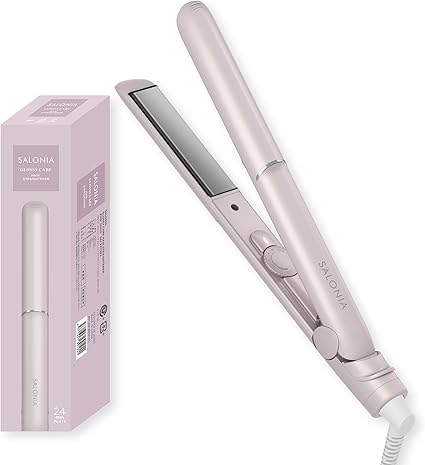 SALONIA サロニア グロッシーケア ストレートアイロン ヘアアイロン 24mm ピ 7,770円