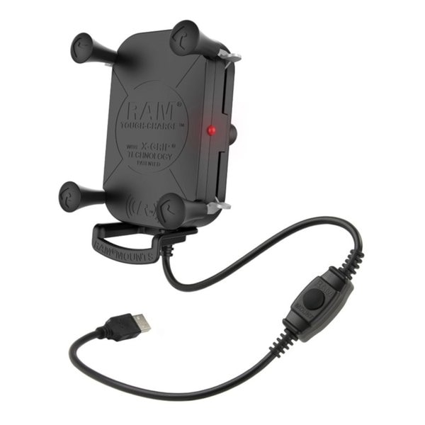 防水ワイヤレス充電Xグリップ テザー付 最大15W出力 1インチボール RAM-HOL-UN12WB-1 RAM-HOL-UN12WB-1