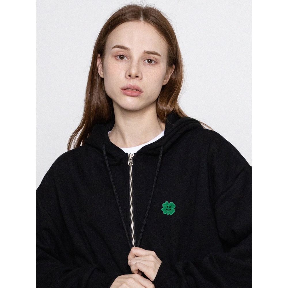 GRAVERクローバースマイル刺繍フード集業2color