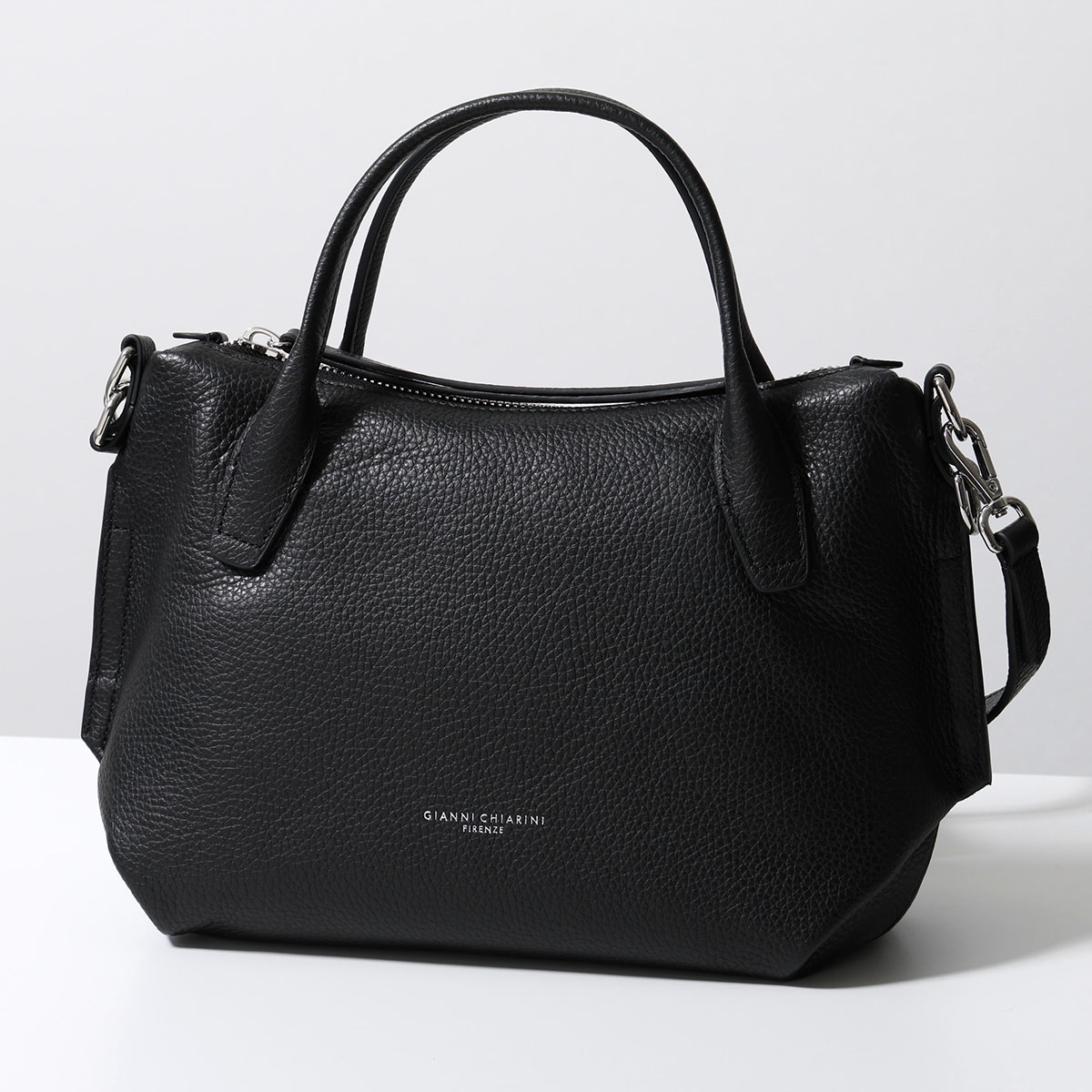 GIANNI CHIARINI ジャンニキアリーニ ハンドバッグ VIRGINIA バージニア BS 11776 COMM GRN レディース ショルダーバッグ レザー 鞄 001/NERO