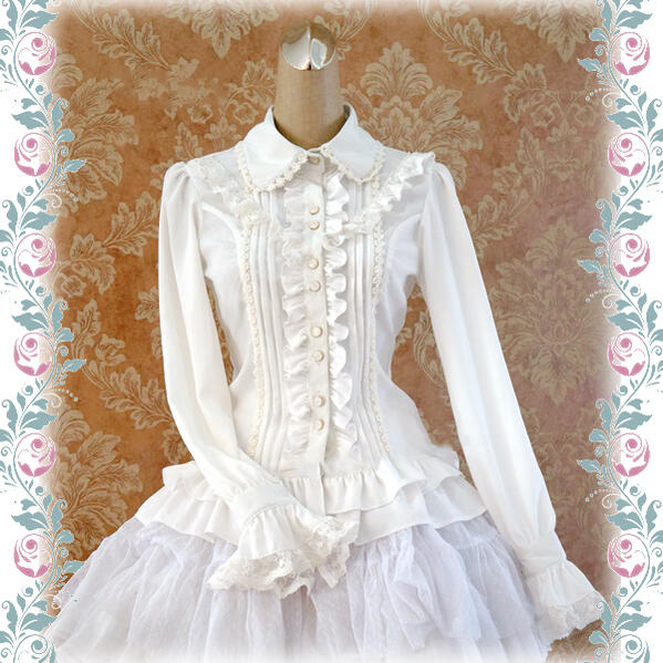 2025新入荷！【早割り】【急速出荷】ブラウス ロリータ 長袖 秋 春 レディース アンティーク ロココ 選べる5カラー ゴスロリ エレガント 優雅 レース フリル リボン レトロ かわいい